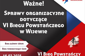 Sprawy organizacyjne dotyczące VI Biegu Powstańczego