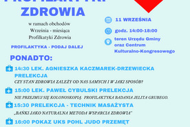 Gminny Dzień Profilaktyki Zdrowia - zapraszamy mieszkańców!